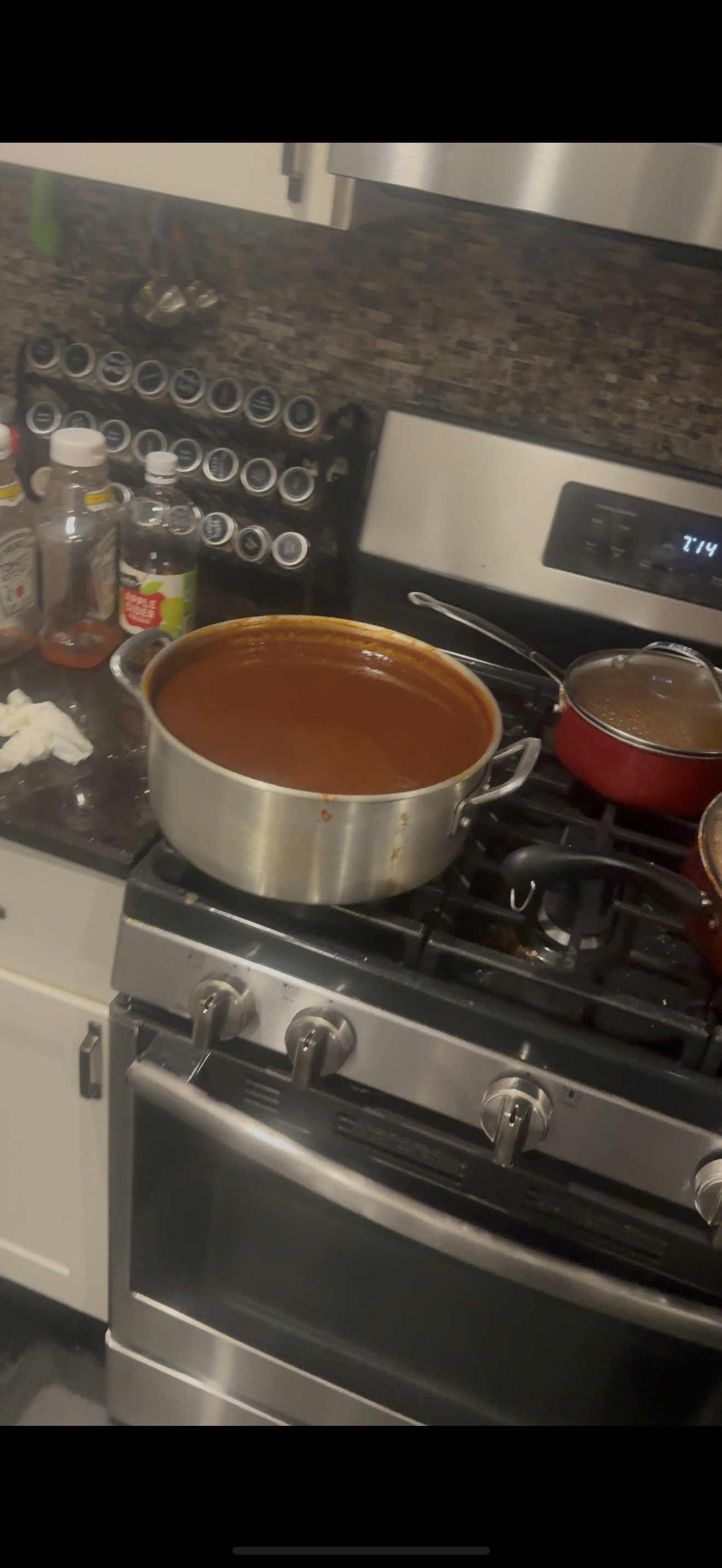 Homemade BBQ sauce bottle